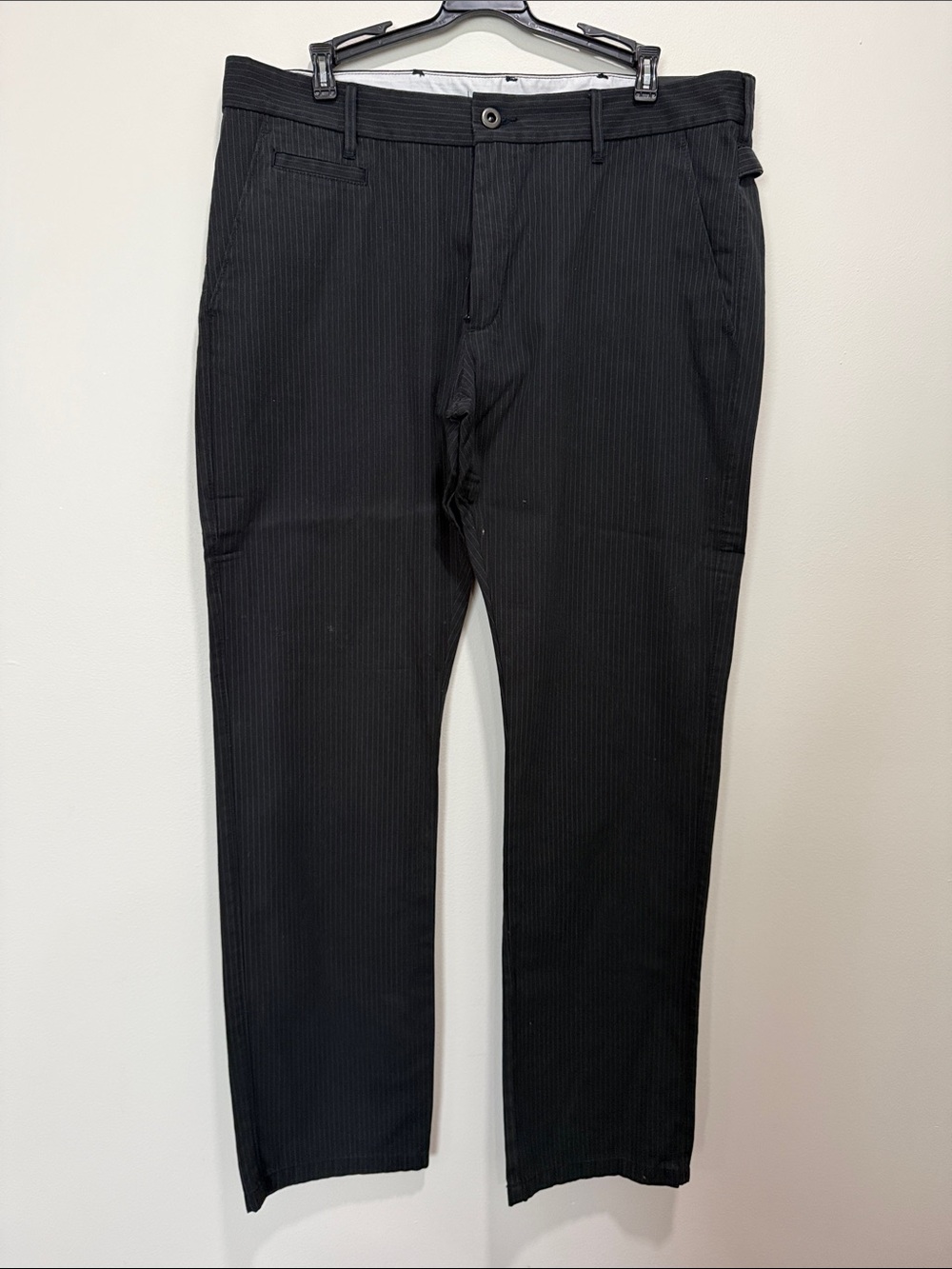 Black Pinstripe Dress Pants